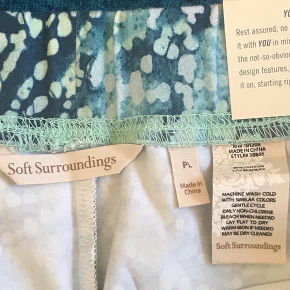 SOFT SURROUNDINGS PETITE HAVE TO HAVE LEGGINGS IN OCEANIC SIZE PL - Picture 6 of 7